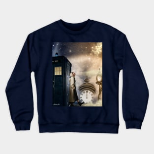 13th doctor / Time Always Runs Out Crewneck Sweatshirt